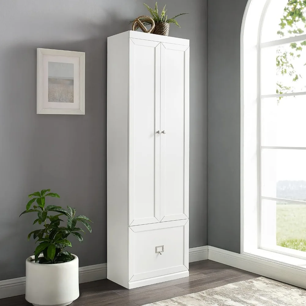 Crosley Furniture Harper Convertible Pantry Closet, White