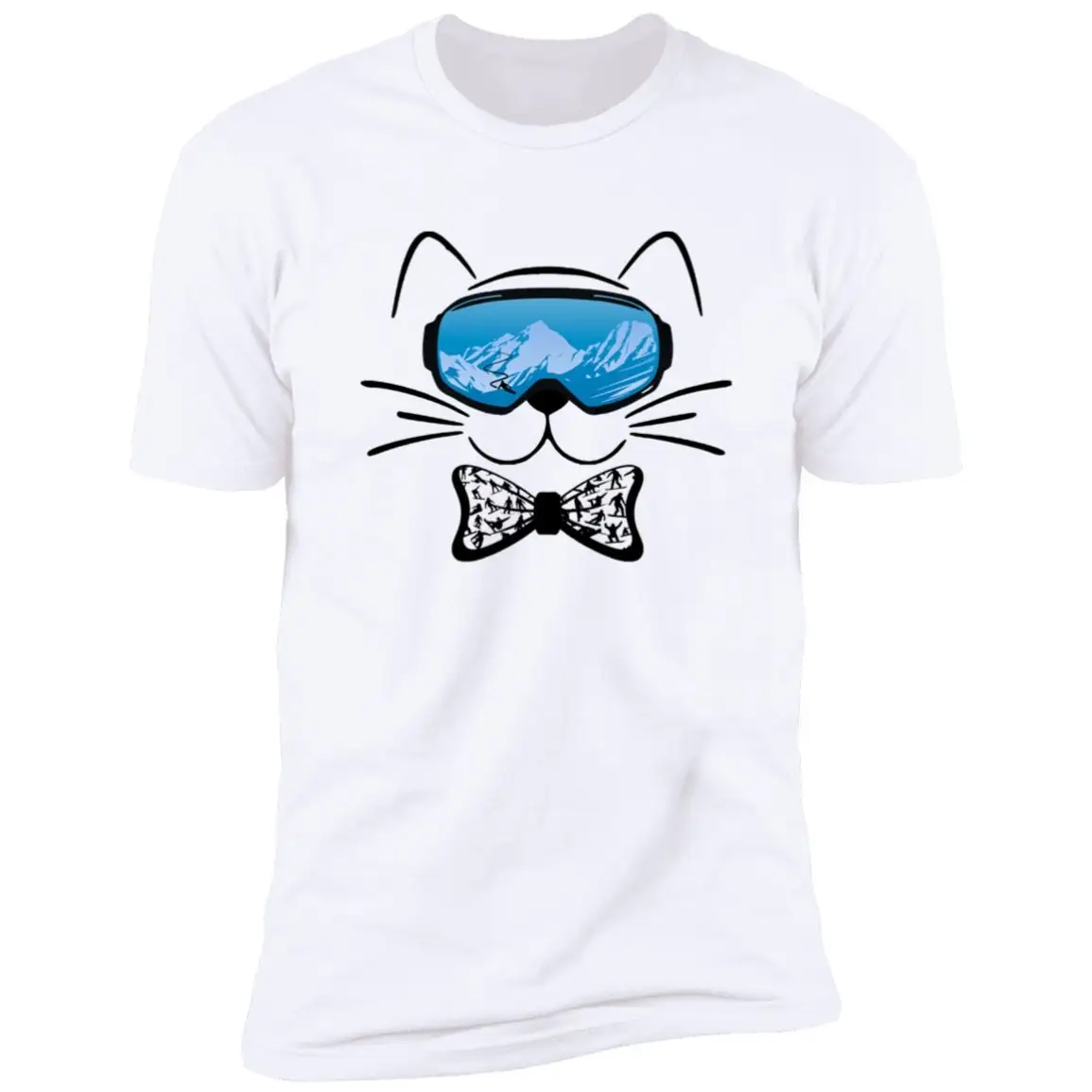 Tux Bowtie Kitten Snowboard T Shirt Closeout