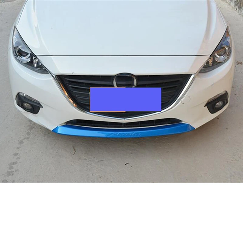 For OLD Mazda 3 ABS Front Bumper Trim Strip Separator Mazda3 M3 CAR Decoration Collision Prevention Accessories Refit 2014 15 16