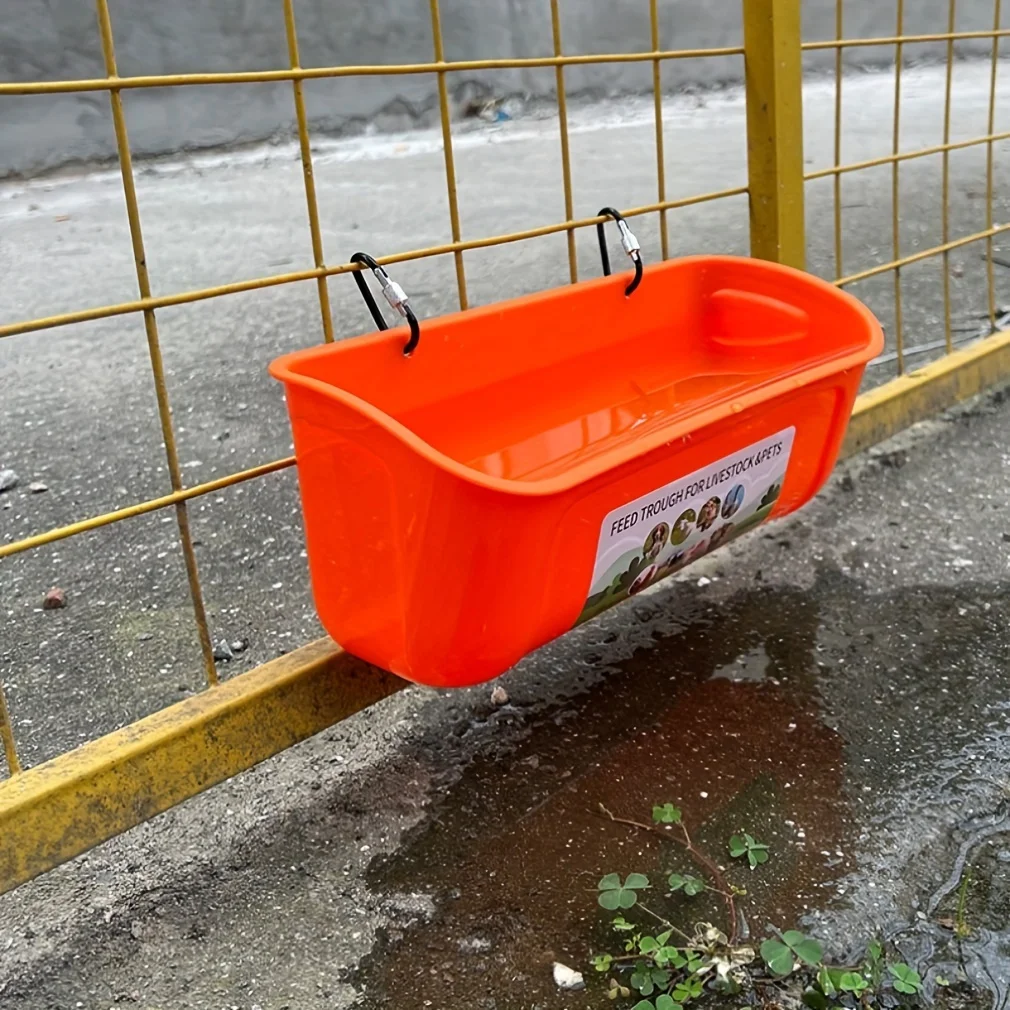 Lavabo de alimentación para cabras, alimentador colgante para pollo, pato y ganso, 2 uds.