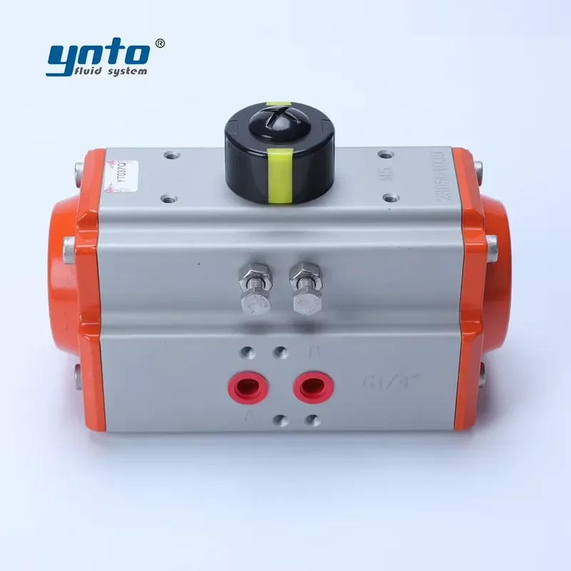 High Performance Rack and Pinion Pneumatic Actuator CNC Machined Hard Anodized Body 100% Pressure Tested for Zero Leakage