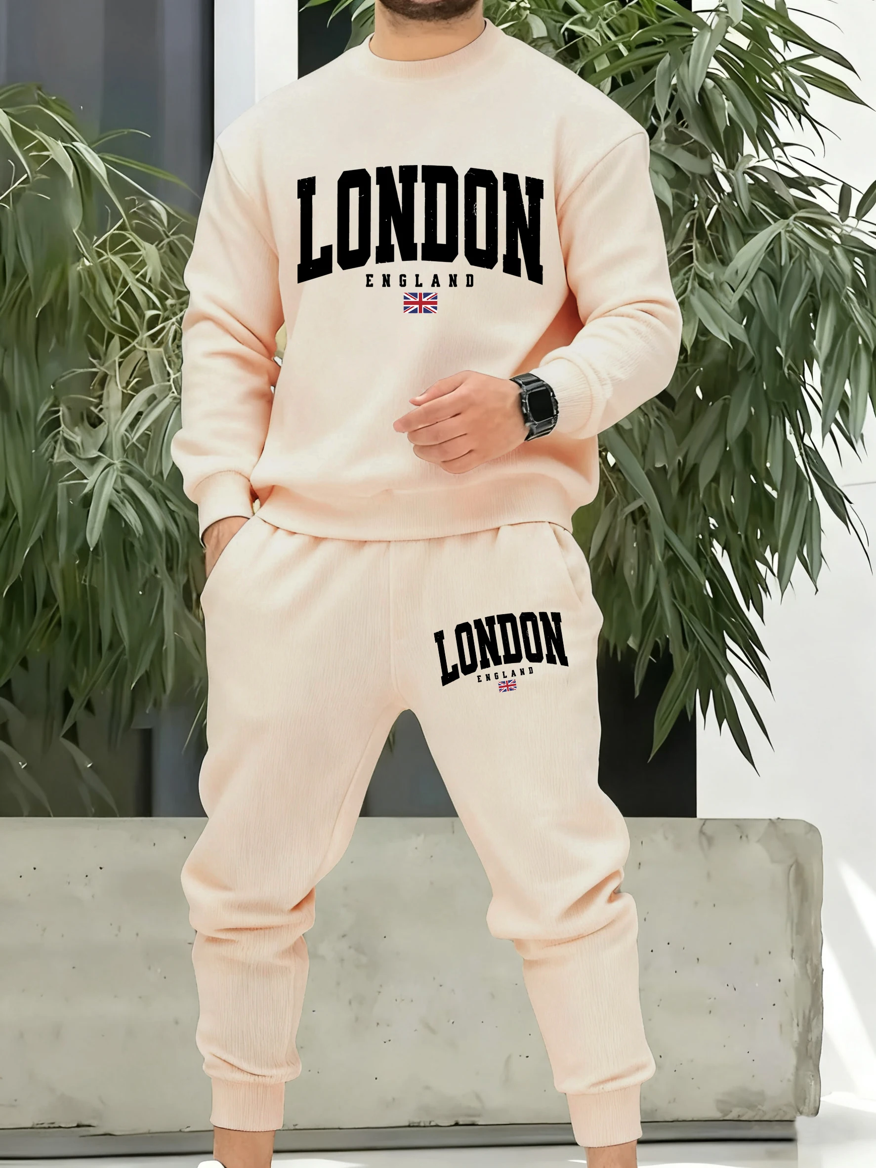 Winter Clothing London - London England Flag Print Men Tracksuit
