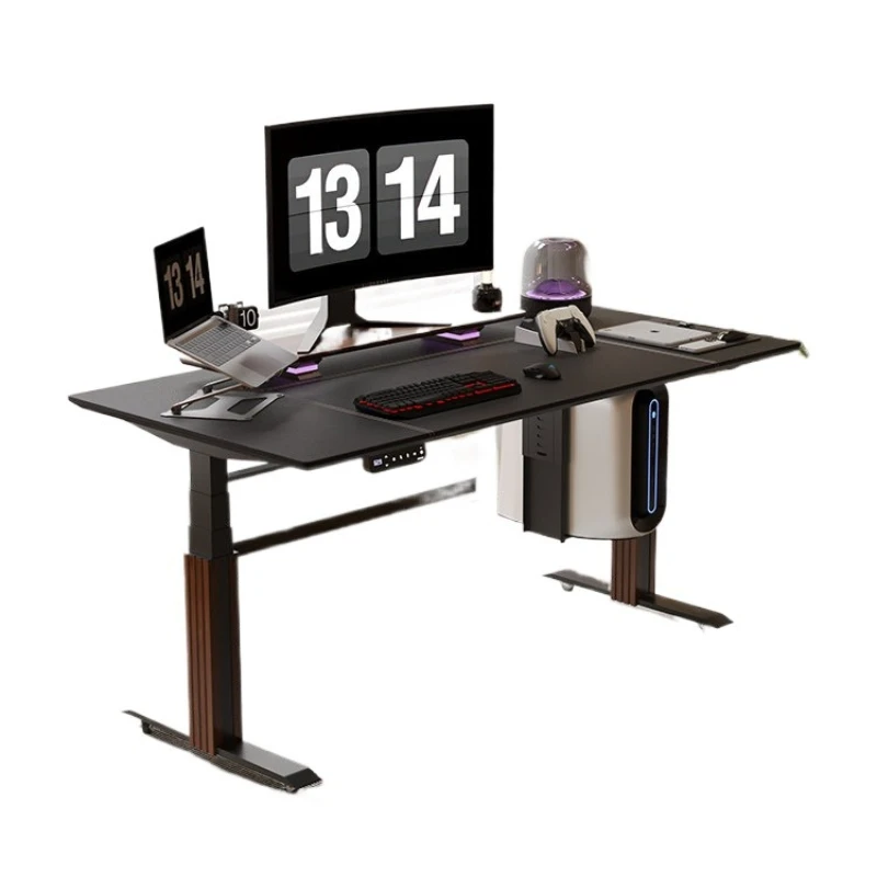 

Solid wood lifting intelligent dual motor electric table leg bracket, computer office learning e-sports table
