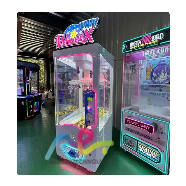 

Игра Redemption Gift Lucky Wheel Крытый аркадный призовой автомат с зажимом для монет