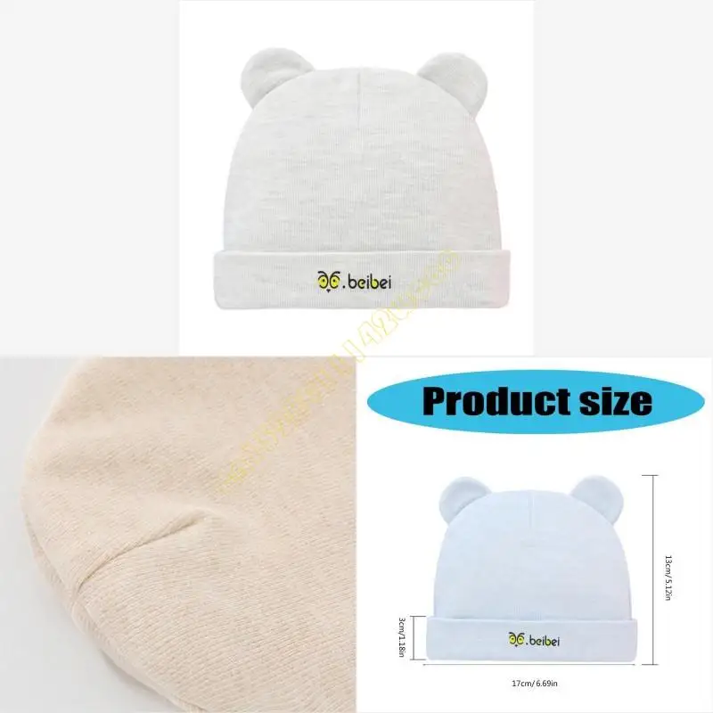 

Soft & Breathable Newborns Baby Hat Cotton Fetal Caps for 0 to 6 Months Comfortable Infants Bonnet Fashionable Headwear DXAD