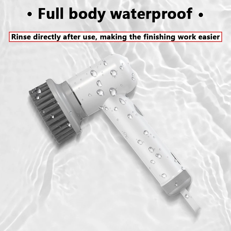 Electric Cleaning Brush Multifunctional USB Rechargeable Electric Rotary Scrubber Kitchen Bathtub Home Appliance Cleaning Gadget