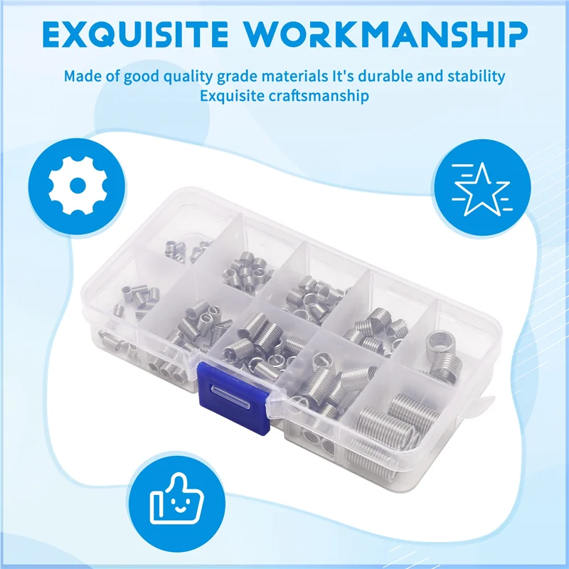 AY03-150Pcs موضوع إصلاح إدراج M3 M4 M5 M6 M8 الفولاذ المقاوم للصدأ Heli لفائف الموضوع إصلاح إدراج سلك الموضوع إدراج تشكيلة