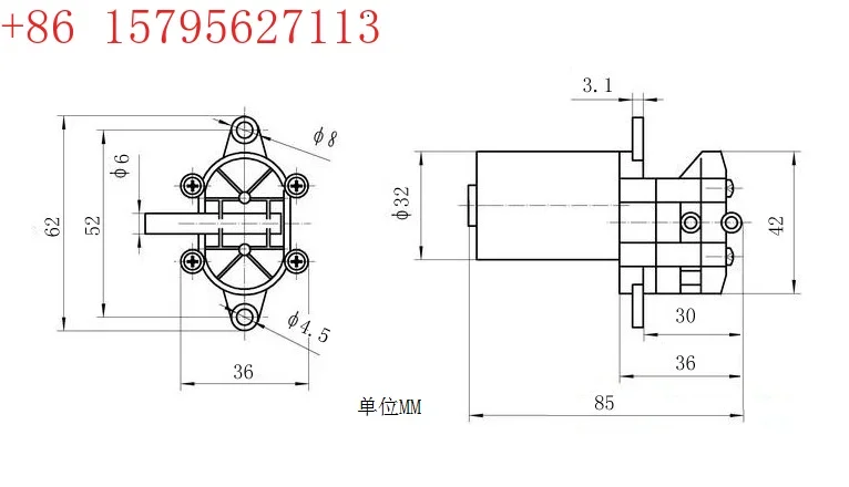 

Водяной насос 24В DC, водяной насос 12В, пластиковый мини-насос, с возможностью вращения в положительном и отрицательном направлении.