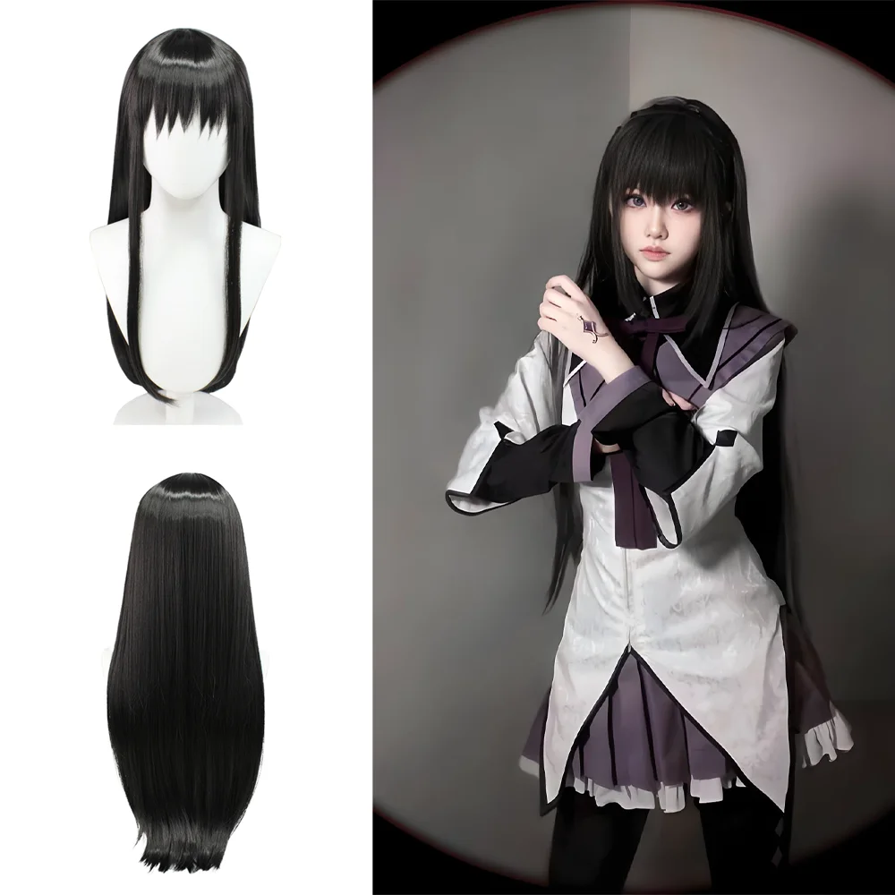 شعر صناعي عالي الجودة من الرسوم المتحركة Puella Magi Madoka Magica هو باروكة مقاومة للحرارة مناسبة للحفلات اليومية النسائية #1