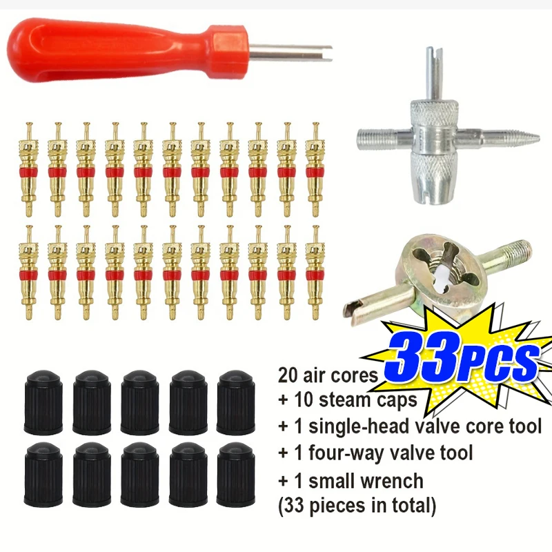 รถจักรยาน Slotted Handle ยางวาล์ว Stem Core Remover ไขควงยางซ่อมติดตั้งชุดเครื่องมือ Auto อุปกรณ์เสริมรถจักรยานยนต์