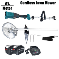 Cordless Brushless Electric Lawn Mower For Garden Adjustable Grass Trimmer Portable Garden Power Tool For Makita 18V Battery