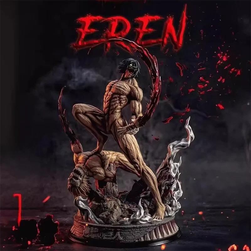 

In Stock Attack Giant Battle Form [With Light] Allen Base Handmade Model Statue Desktop Ornament Toy Gift Genuine