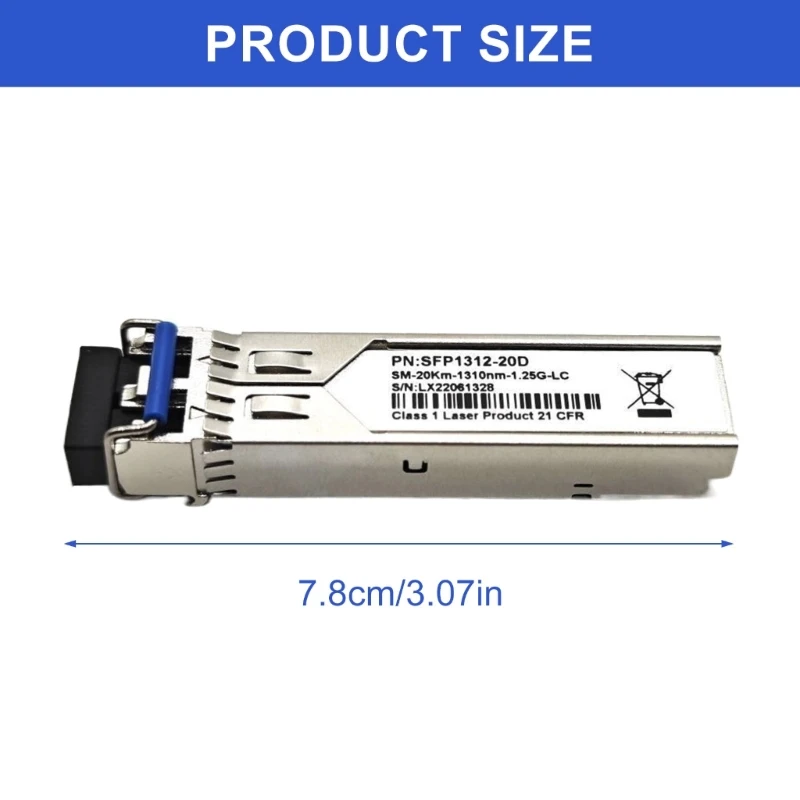 1.25G SFP Transceiver SingleMode 1310NM для беспроблемной сетевой интеграции обеспечивает высокую полосу и низкую потерю сигнала