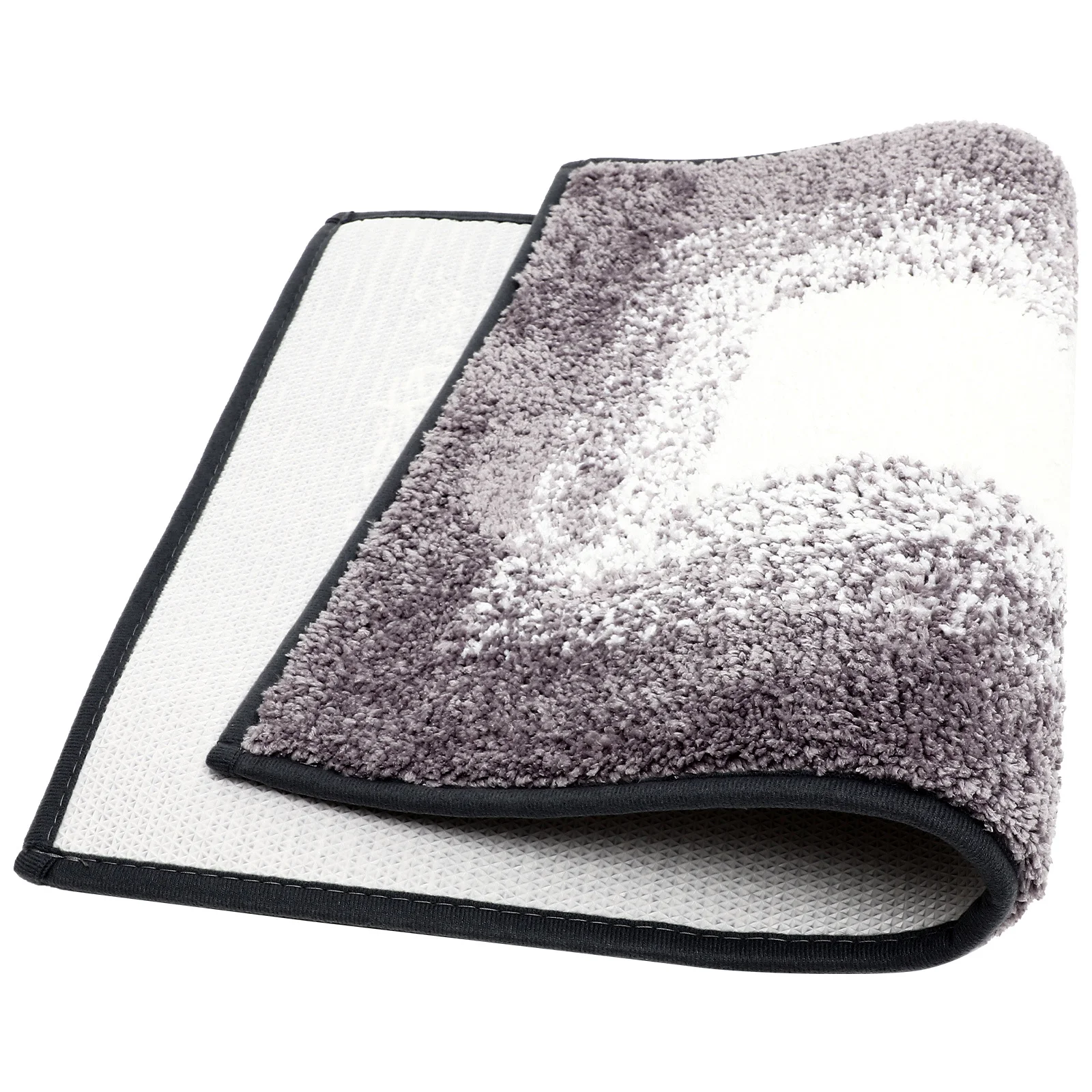 

Bathroom Floor Mat Absorbent Non-Skid Quick-Dry Polyester Rug For Home Entryway Toilet Shower Bathtub Area Floor Mats For