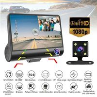 New 1080P 3-Lens Dash Cam 170° Wide Angle Full HD Car DVR Recorder G-Sensor Rear Camera for Car