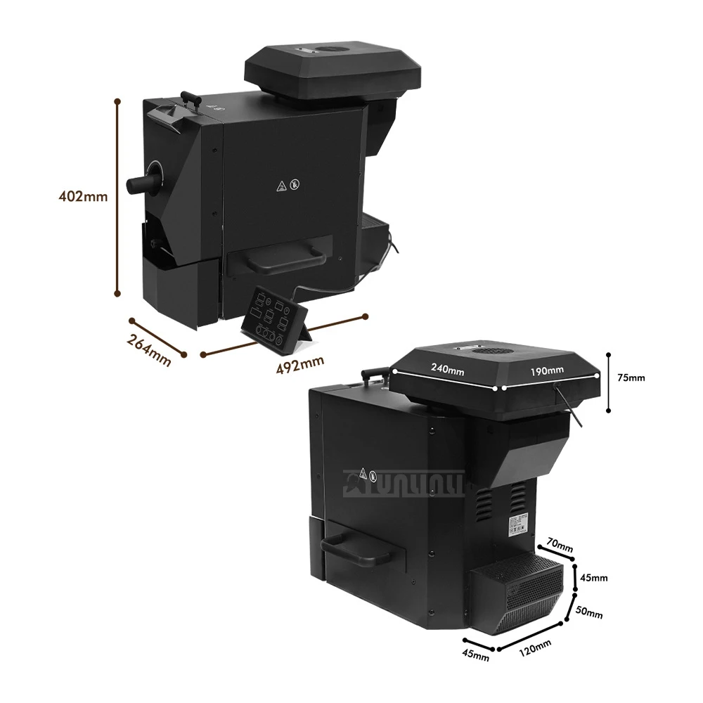 

400g Electric Coffee Bean Roaster High-capacity Commercial Automatic Roasting
