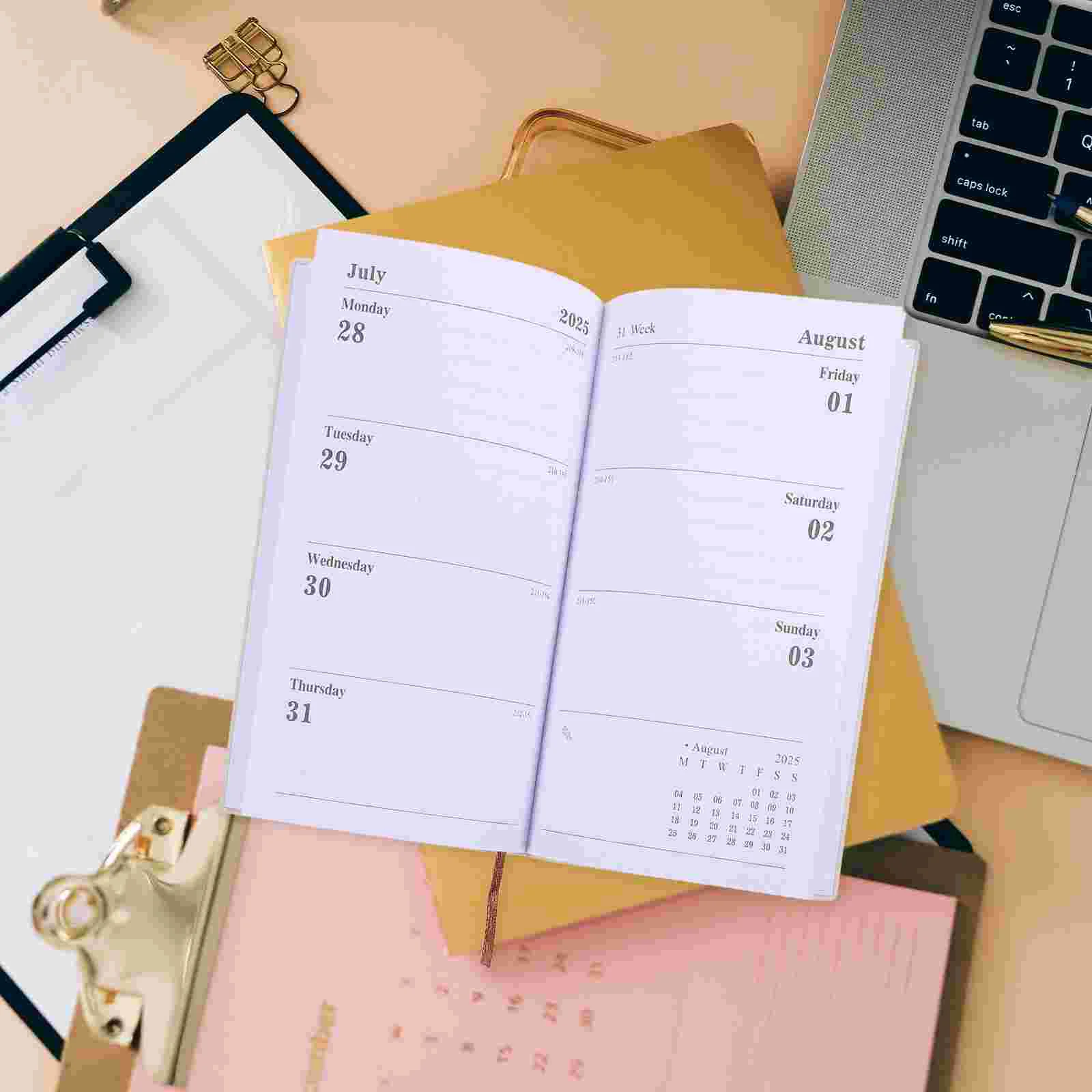 2025 Weekly Planner Schedule The Notebook Portable Calendar Students Agenda Notepad