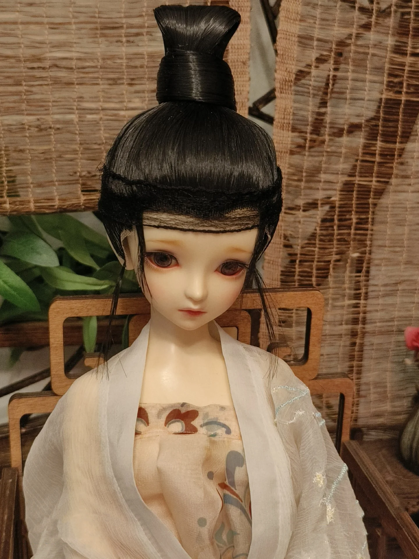 1/4 1/3 BJD perruques ancien Costume Hanfu rétro coiffure cheveux longs samouraï perruque pour MSD SD13 SSDF ID72 oncle poupée accessoires A1489