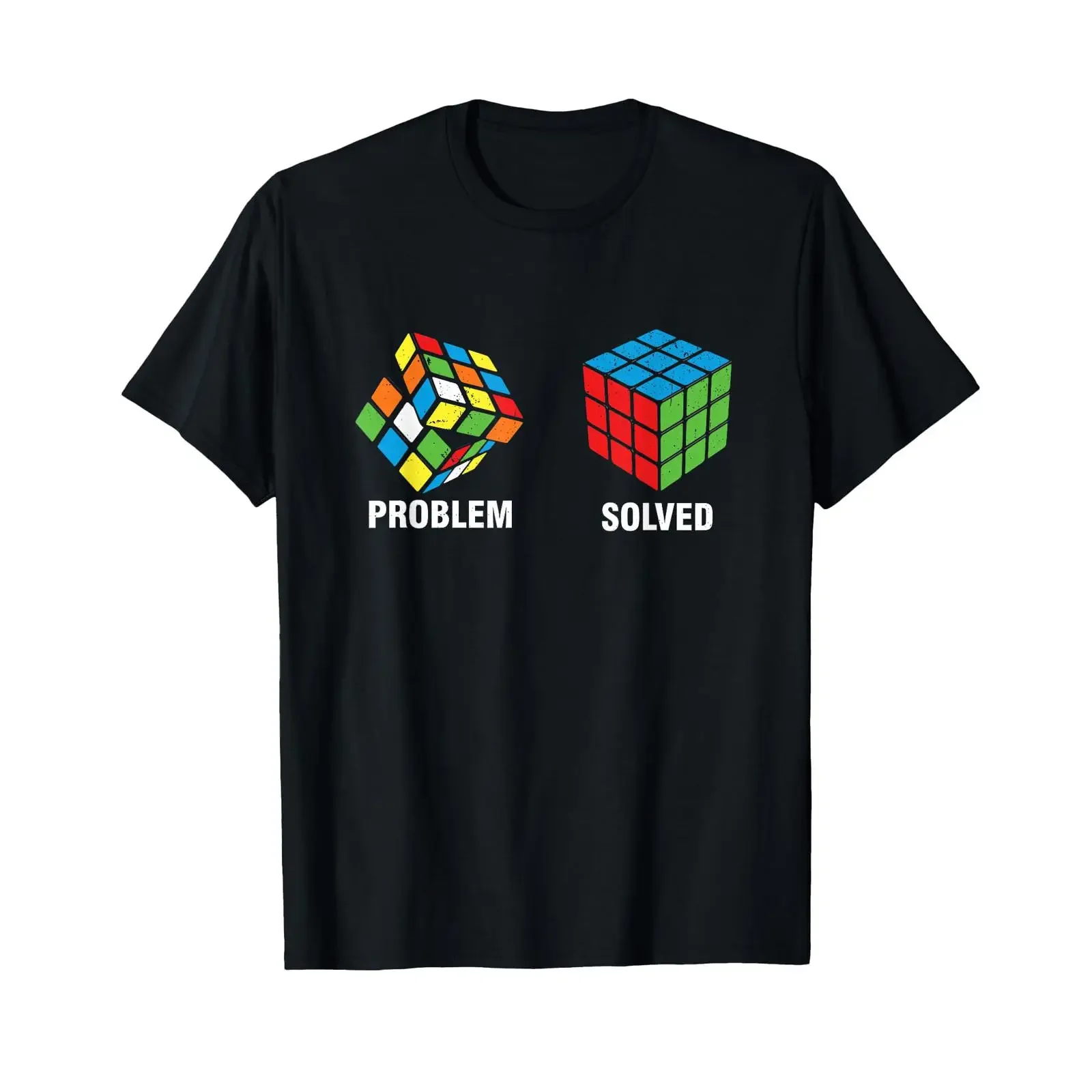 Competitive Puzzle Cube Problem Solved Speed T Shirt vintage Washed Casual streetwear Breathable Soft homme Comfortable graphic