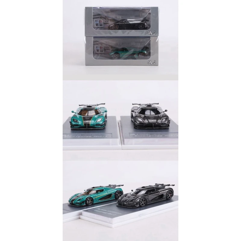 MJ 1/64 ONE:1 Veicolo a motore in lega Modelli pressofusi Collezione di giocattoli per auto Regali di Natale per ragazzi