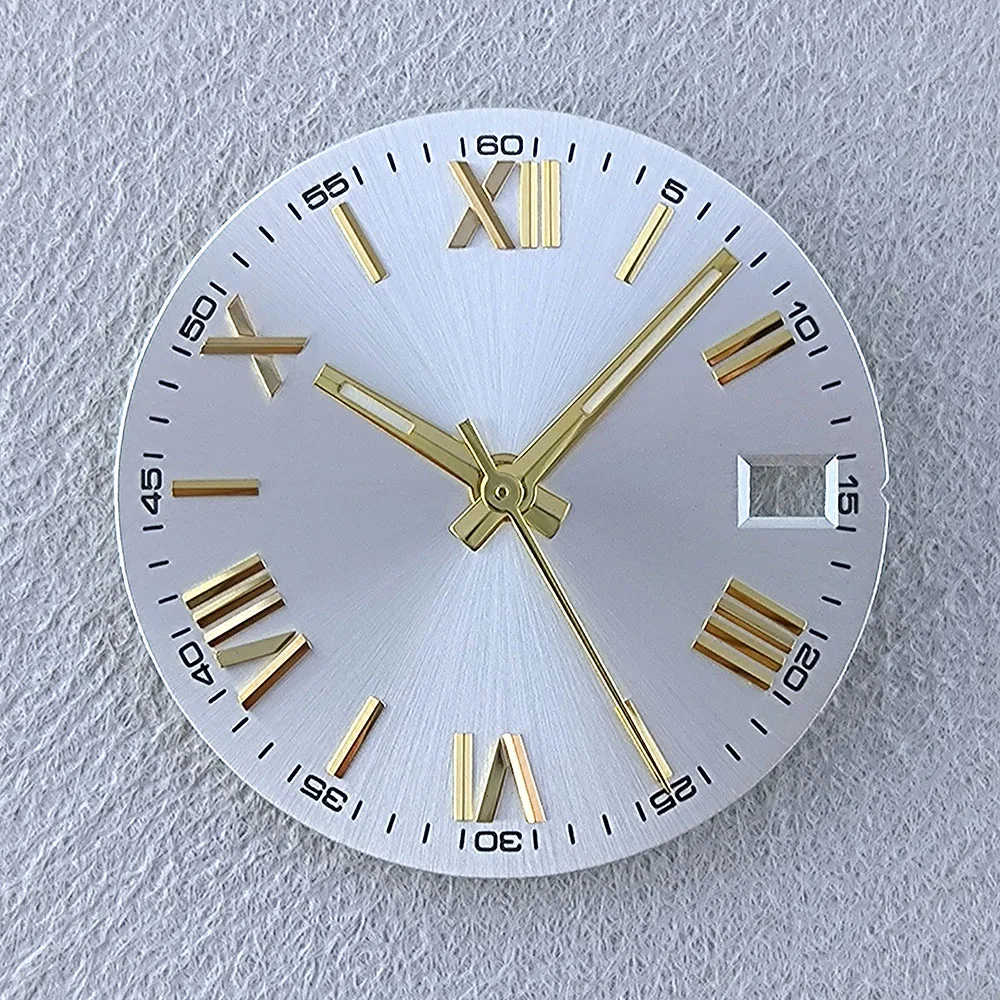 Dial Jam Tangan Pria NH35 Dial Logo Kustom Dial 28.5mm Hitam Hijau Biru Dial Cocok untuk Mesin Jam NH35/NH36 Aksesoris Jam Tangan Alat Perbaikan