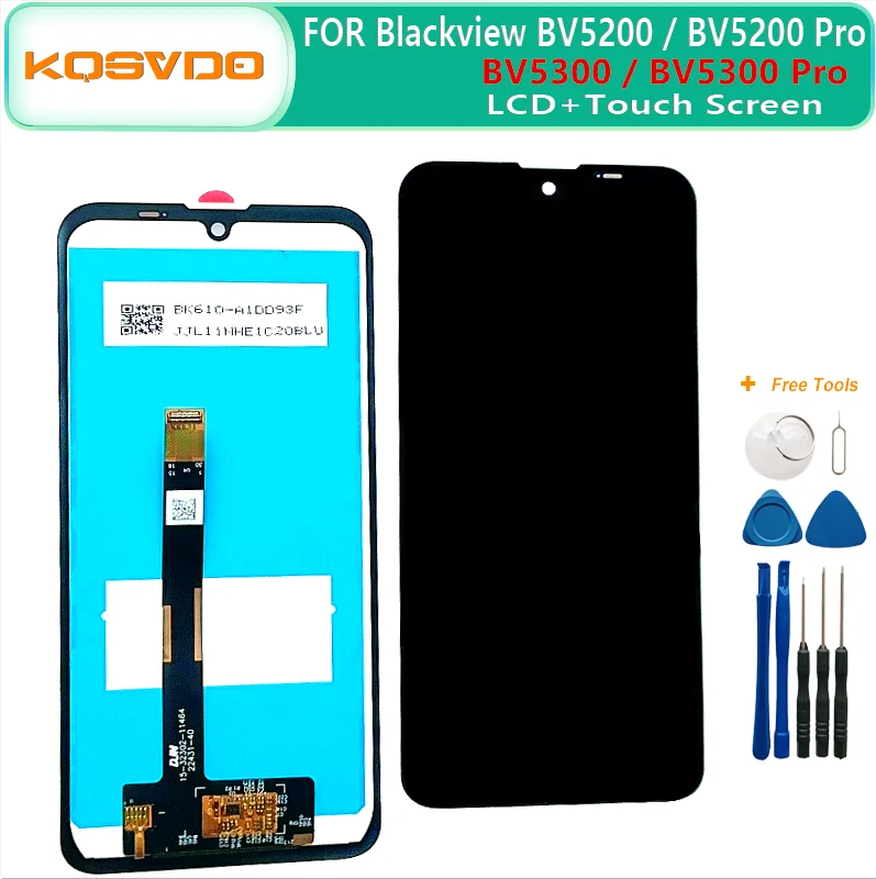 6.1 calowy wyświetlacz LCD do Blackview BV5200 BV5300 Pro wyświetlacz LCD montaż digitizera ekranu dotykowego ekran do wymiany BV5200PRO