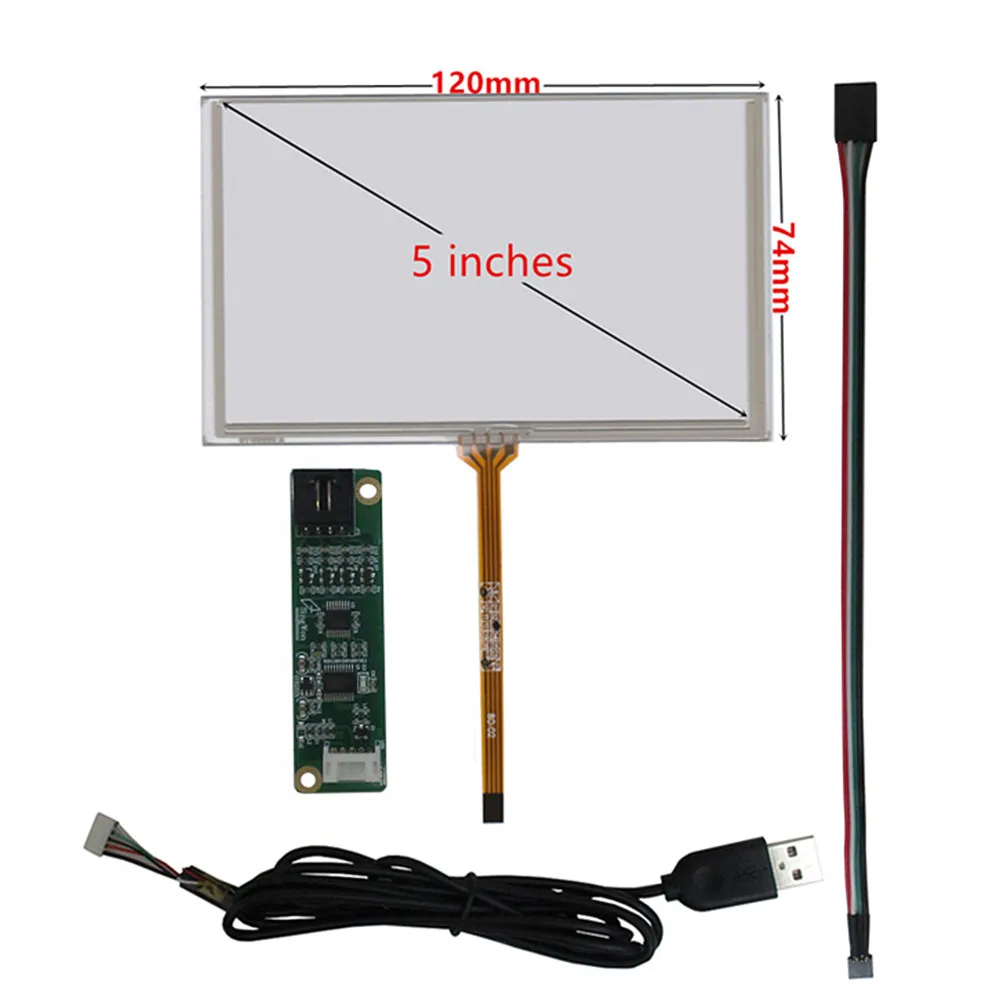 Kit de moniteur bricolage, écran LCD, Hébergements eur d'écran tactile, panneau d'écran tactile, carte de commande du pilote, audio compatible HDMI, 5 pouces, 800x480