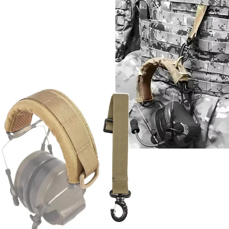 

Тактический чехол для гарнитуры: усовершенствованная модульная защитная накладка на оголовье, подушка-чехол для наушников Sordin, защита для ушей