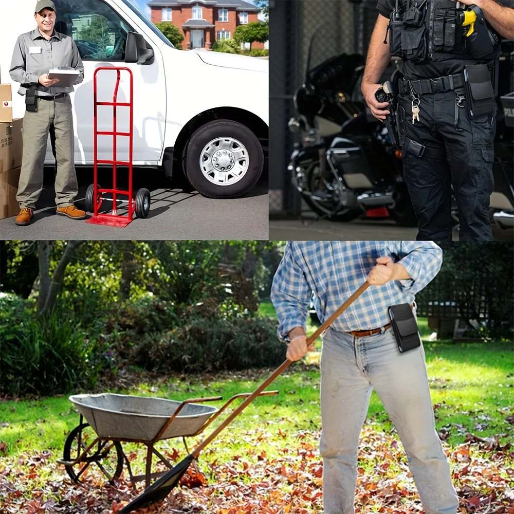 Personalisierte taktische Doppel-Handyhülle mit Riemen | EDC-Tasche mit Gürtelschlaufe | Ideal für Arbeit, Wandern, Geschenk für Männer – Detail 9