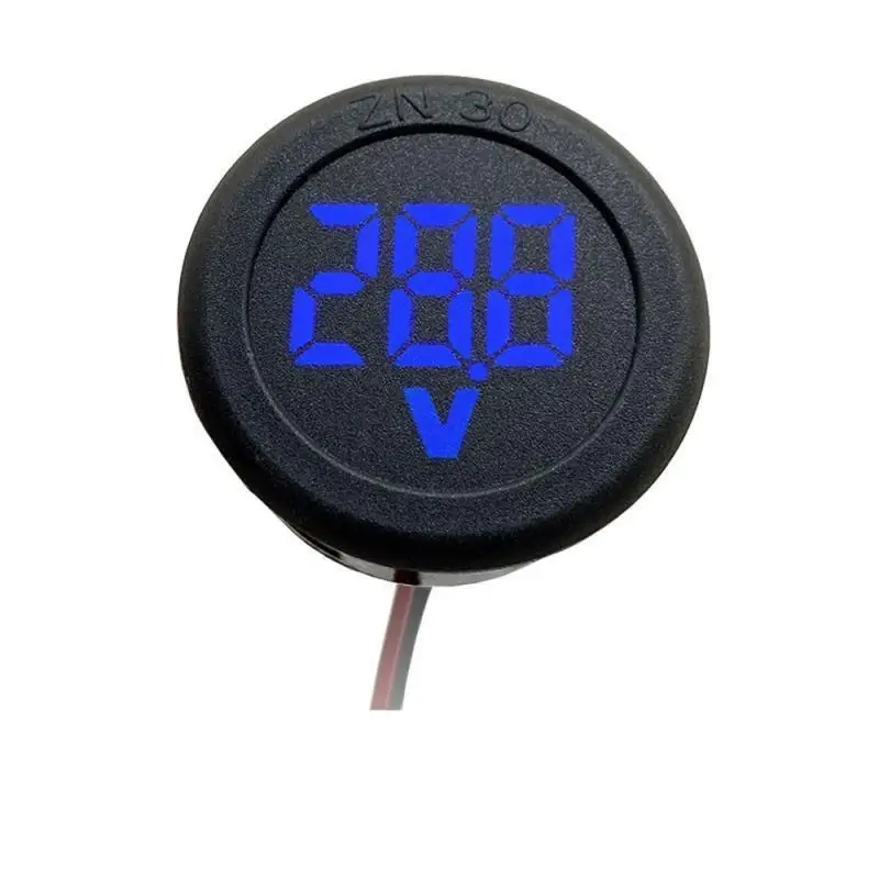 Dc 4-100V Dc Digitale Omgekeerde Bescherming Voltmeter Hoofd Display Geleid Digitaal Display Rond Tweedraads Voltmeter Kalibrator Product