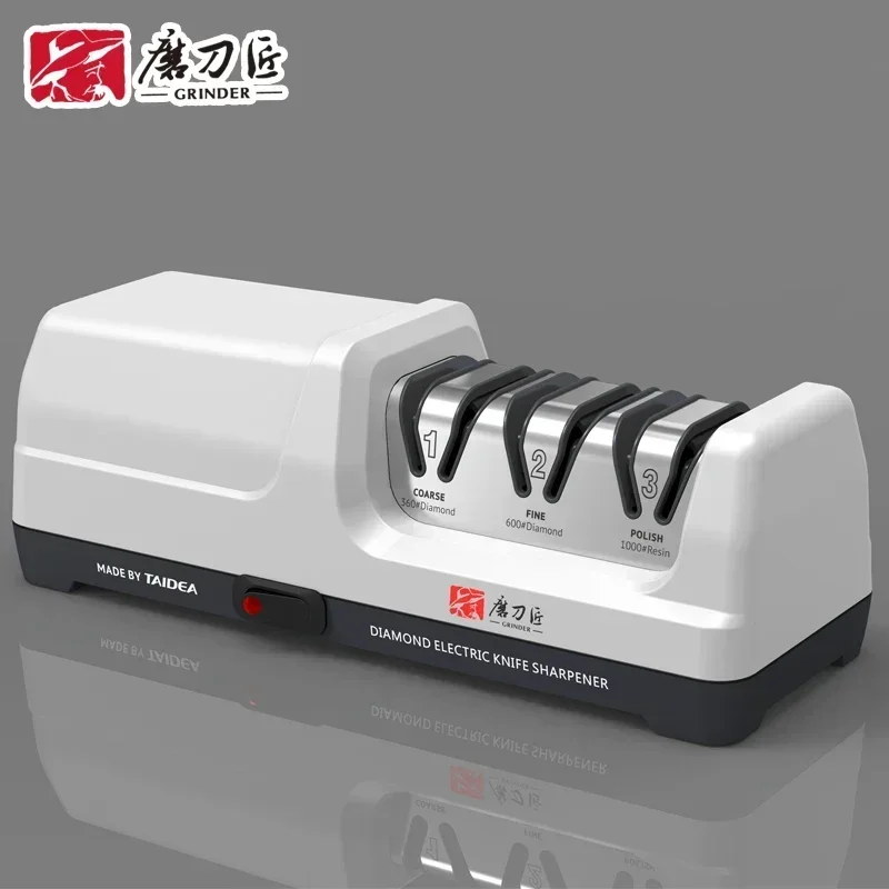 2023 GRINDER Electric Knife Sharpener Professional Kitchen Grinding System Diamond Grit 360/1000# Polishing Sharpening Stone Hot