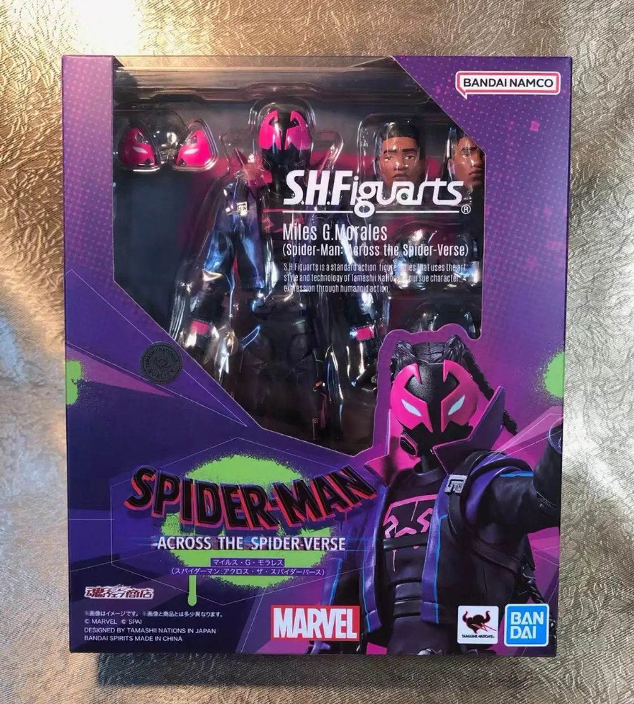 

Original Bandai S.H.Figuarts Shf Miles G.Morales Spider Man Across The Spider Verse Anime Action Collection Figures Model Toys