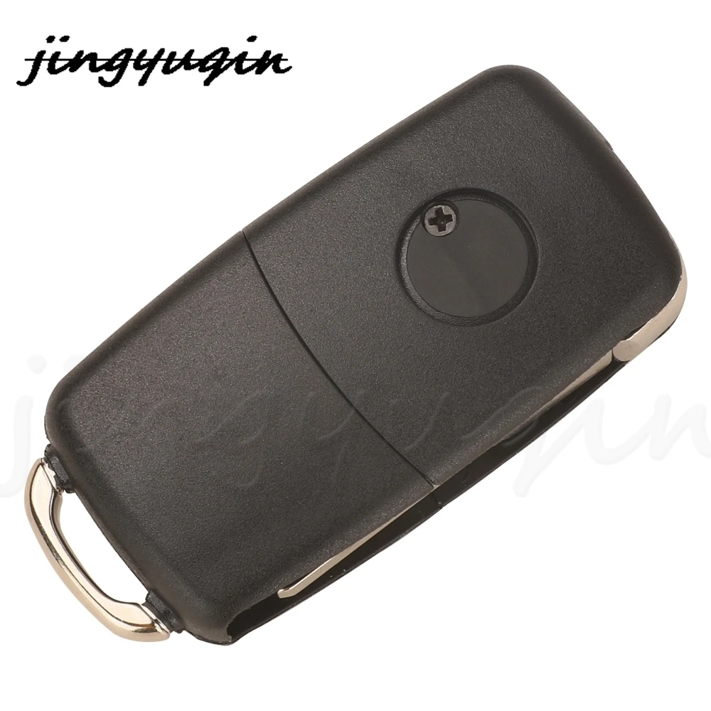 jingyuqin 2E0-959-753-A 3BTN Remote Flip Keys Fob Control 434Mhz ID48 Chip For VW VOLKSWAGEN Crafter 2006-2011 2E0959753A HU64