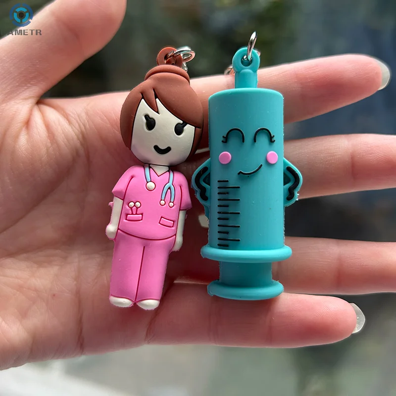1PC Glass Bottle open Ampoule Bottle Opener Keychain Rubber Cutter Aid Medication Vial Breaker Tool For Home Nurses Doctor Tool