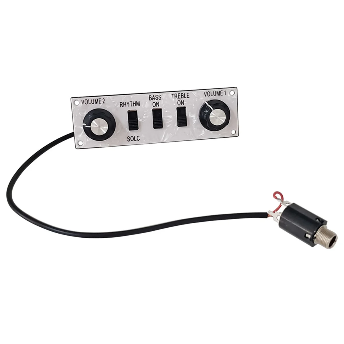 A79G Wired Alloy Control Line Plate with Knobs Violin Bass Guitar Replacement Parts