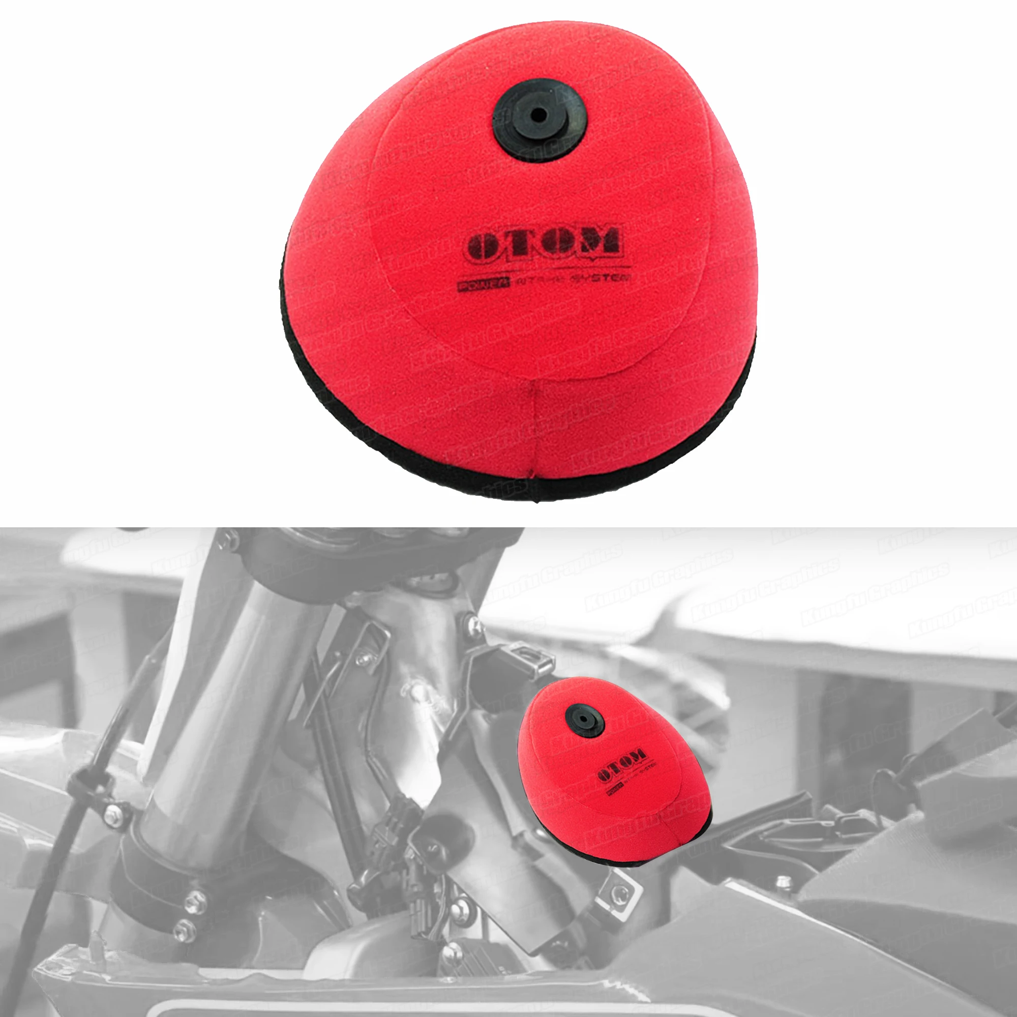 

JY Racing Dirt Bike Dual Foam Air Filter for Honda CRF250R 2010-2013 / CRF450R 2009-2012 Red Motocross Off-Road, NO.MEN-A31