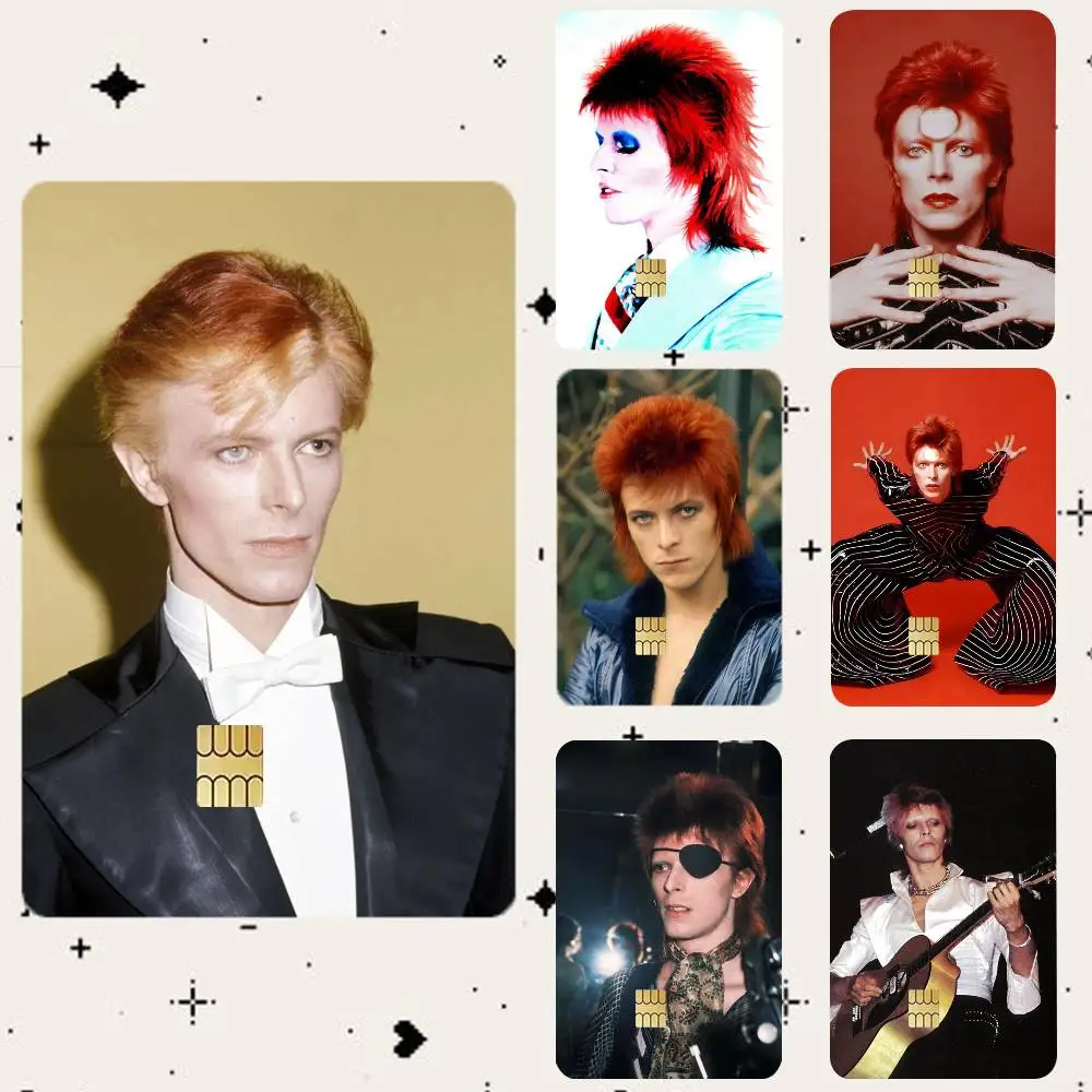 David Bowie Waterproof Bank Card Sticker Skin for Credit Debit Chip Cards Decorative Cover Film