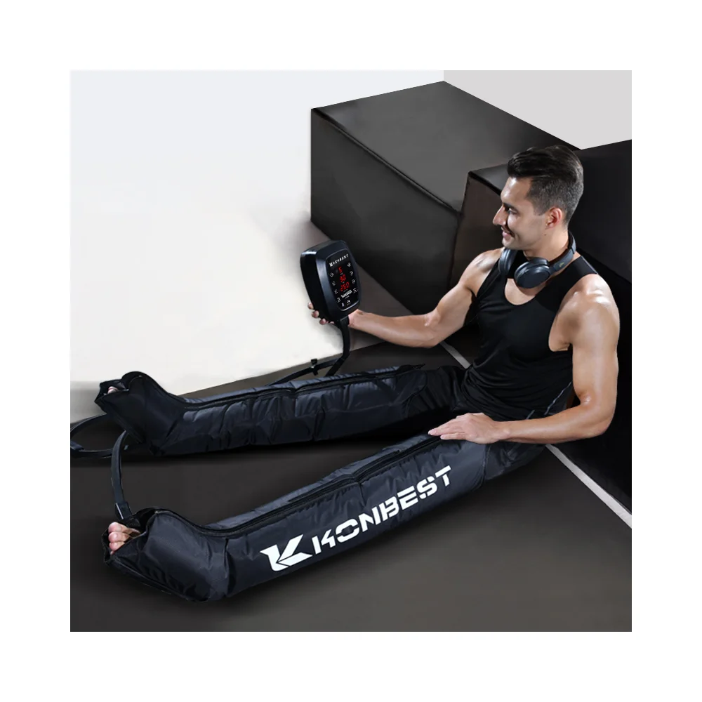 

Custom Logo Wireless Air Pump Compression Pressure Therapy Recovery Boots Full Leg Massager System Device Recovery Boots