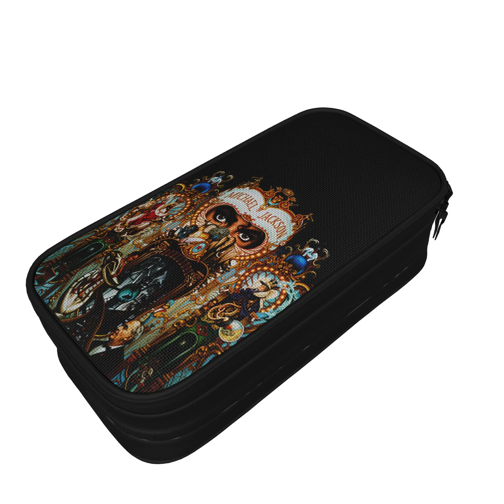 Michael Jackson Pencil Case  Back To School Pencil Cases Canvas Girls Boys Cute Portable Pencil Pouch Stationery Organizer