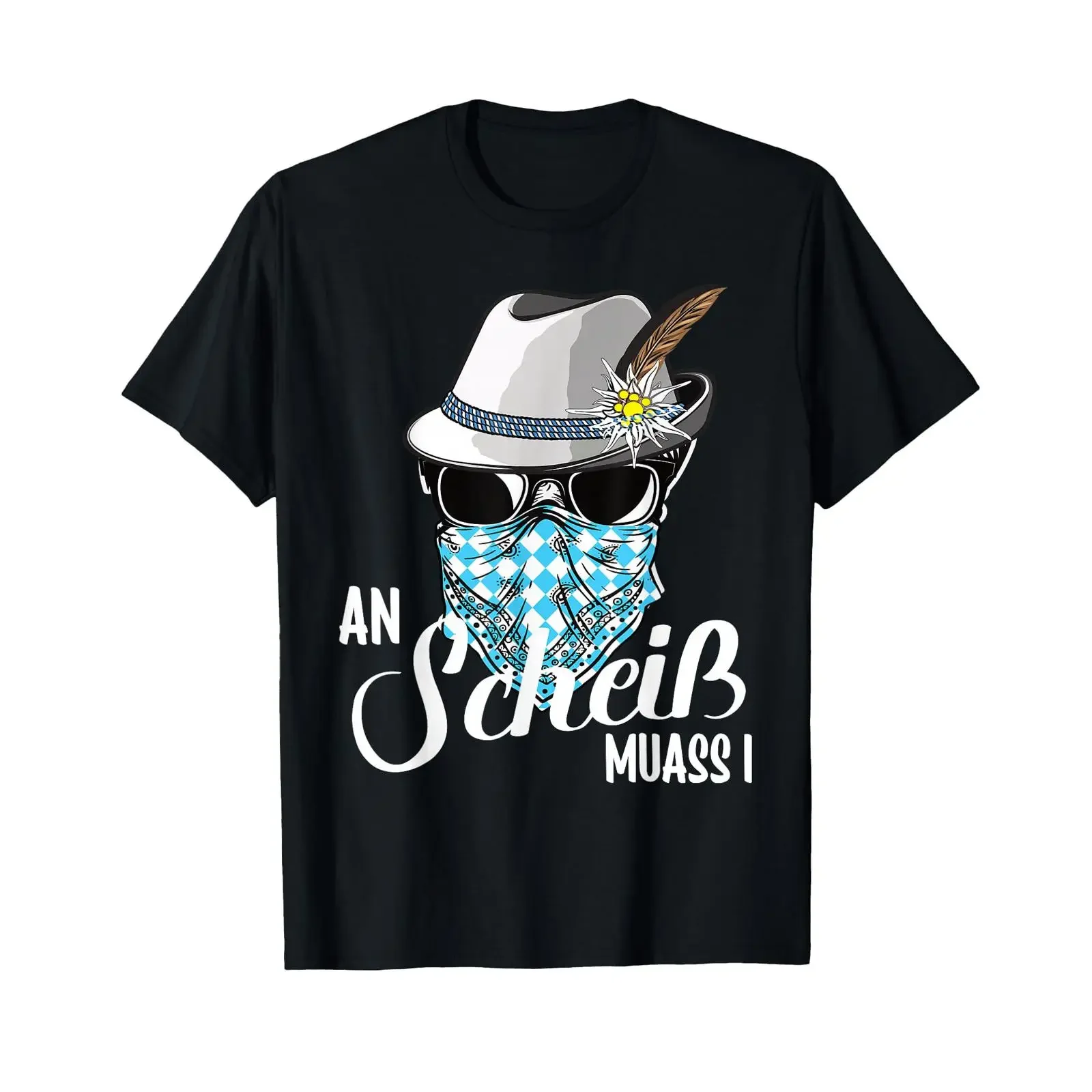 An Scheiss muas i Hirsch muass Grantln Bavarian Grantler T Shirt vintage Washed designer clothes streetwear Versatile Stretched