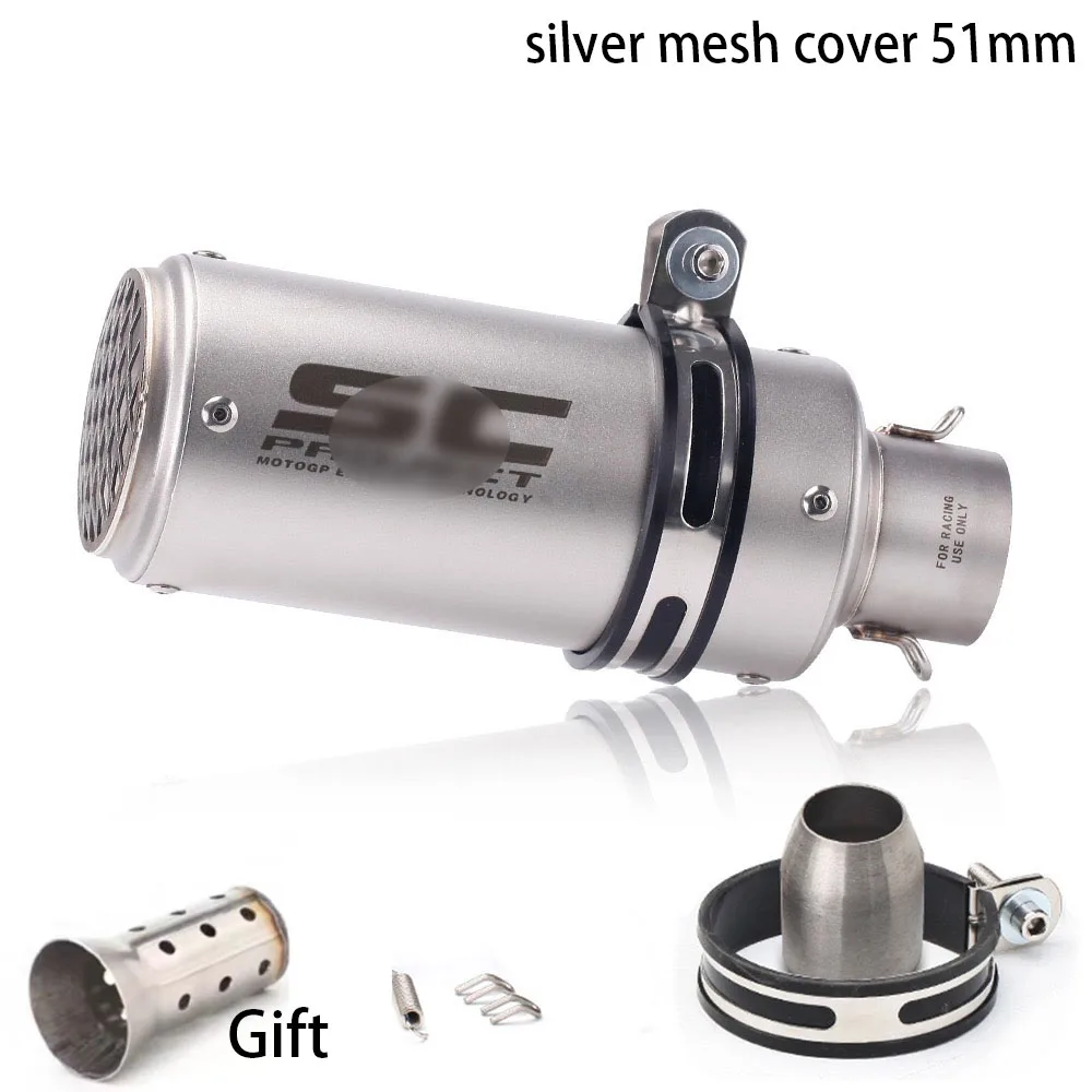 لكاواساكي Z900 Z800 Er6n Sv650 R1 R3 MT03 دراجة نارية العالمي العادم الأنابيب مع Db القاتل 51 مللي متر/60 مللي متر GP مشروع العادم الأنابيب #6