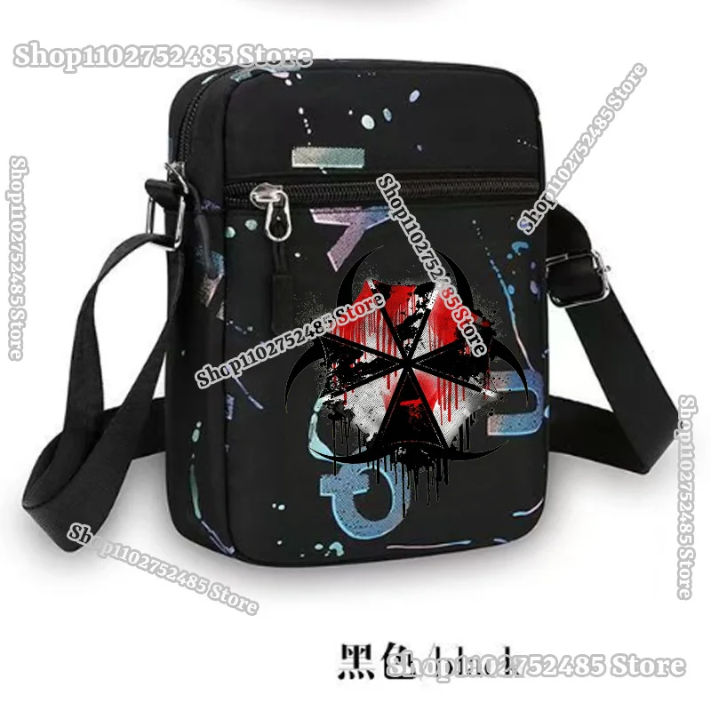 Movie R-residents Evils Shoulder Bag Anime Cartoon Sling Crossbody Bags Umbrella Corporation Women Men Mobile Storage Handbag view 3