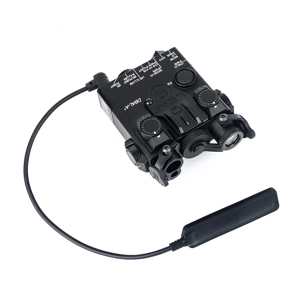 DBAL-A2 Red 5mw  Pointer Tactical PEQ Light Emitting Diode White Flashlight 100-200m Range Outdoor Hunting Optics