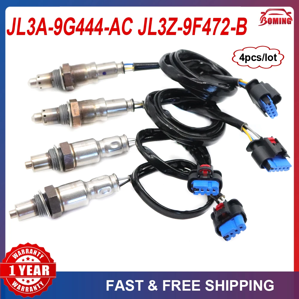 

4PCS New Up&Downstream O2 Oxygen Lambda Sensor JL3A-9G444-AC JL3Z-9F472-B For 2018-2020 Ford F-150 5.0L JL3Z9F472B JL3A9G444AC