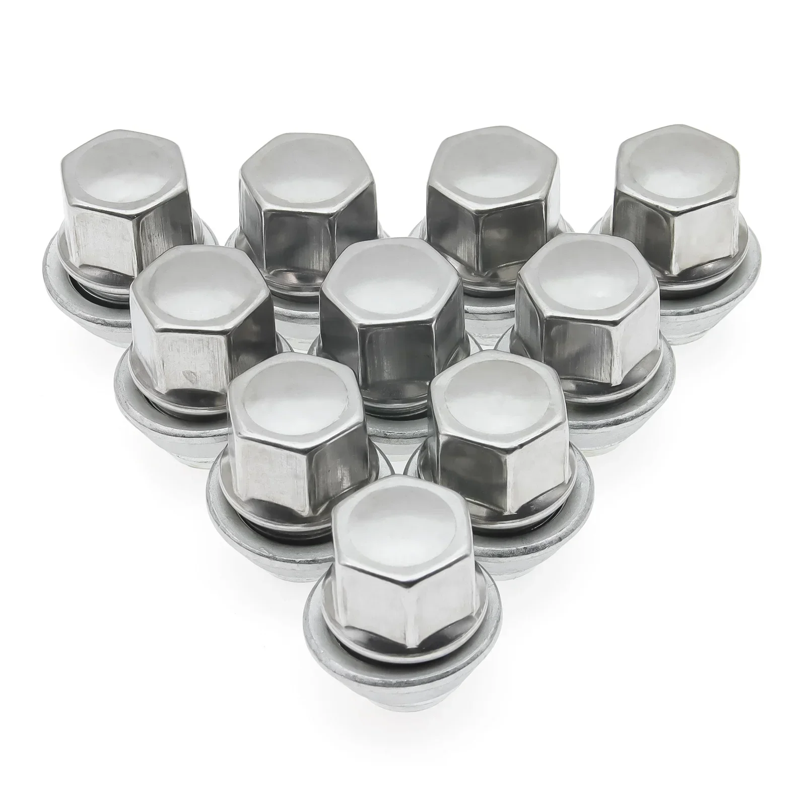 20 Piece 19MM Bolt Lug Stud Tyre Nut Alloy Steel Wheel M12x1.5 Nuts Alloy Steel Wheel Nuts for Ford Fiesta Mondeo C-Max Focus