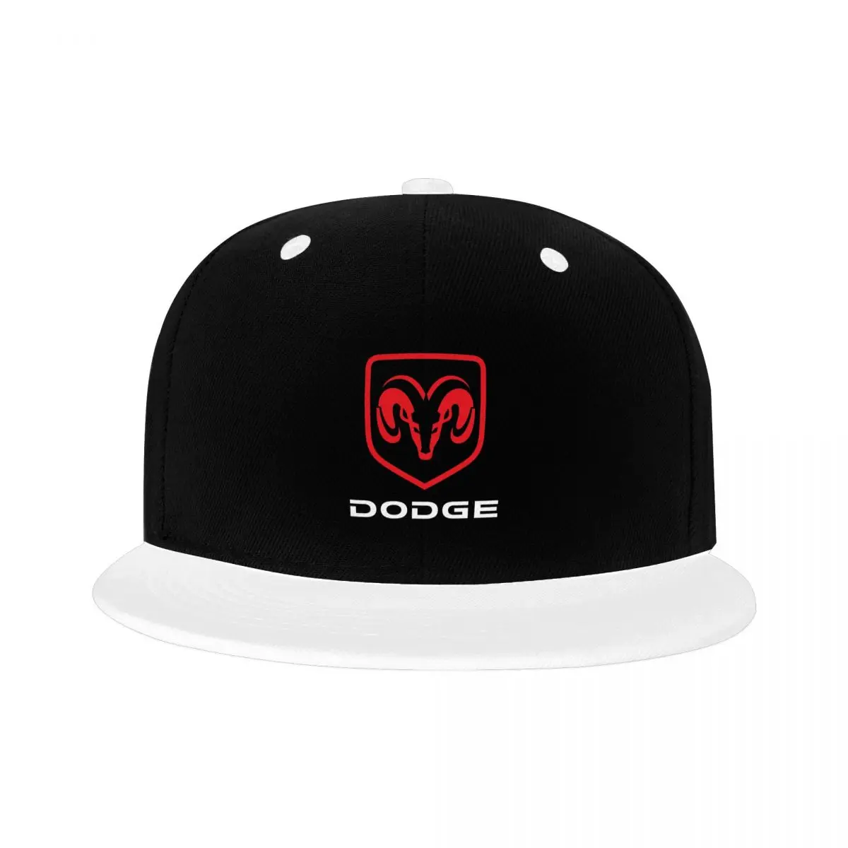 NEW Dodge Logo Flat Brim Hat Embroidery Baseball Cap Hip Hop Hat