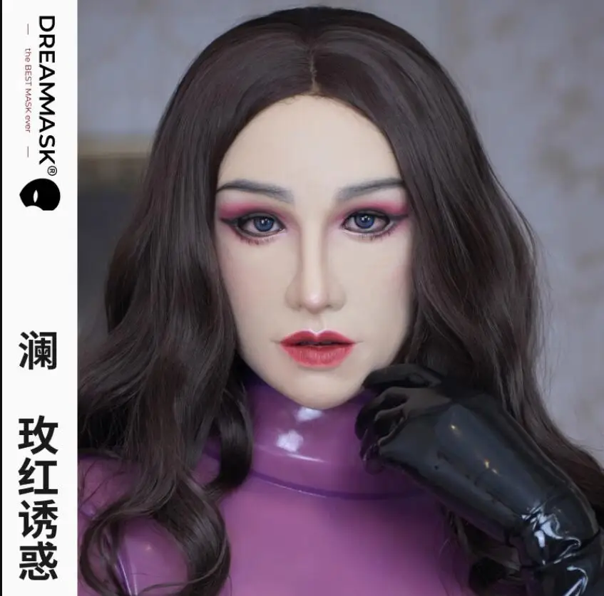 (M26C DORIS MAKEUP)'Dreammask' DMS Crossdressing Full Head With Breast Torso Cosplay Kigurumi Male To Female Silicone Mask