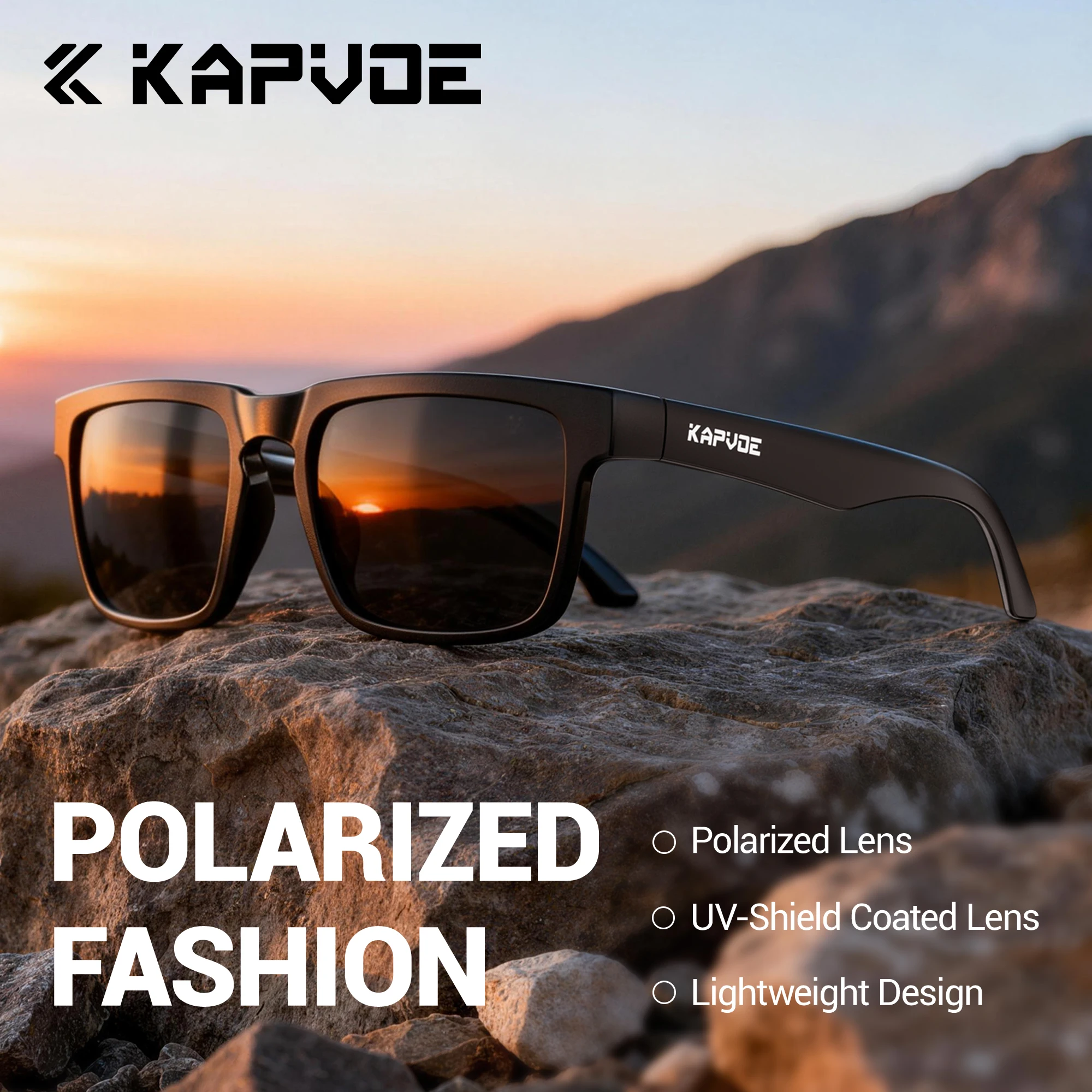 KAPVOE Polarisierte Angeln Radfahren Gläser UV400 Männer Radfahren Sonnenbrille MTB Fahrrad Brillen Outdoor Sport Brille Fahrrad Ausrüstung