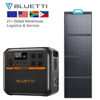 Bluetti AC180P+PV120 Solar Panels Rechargeable Portable Solar Power Pack For House With Quick Charge