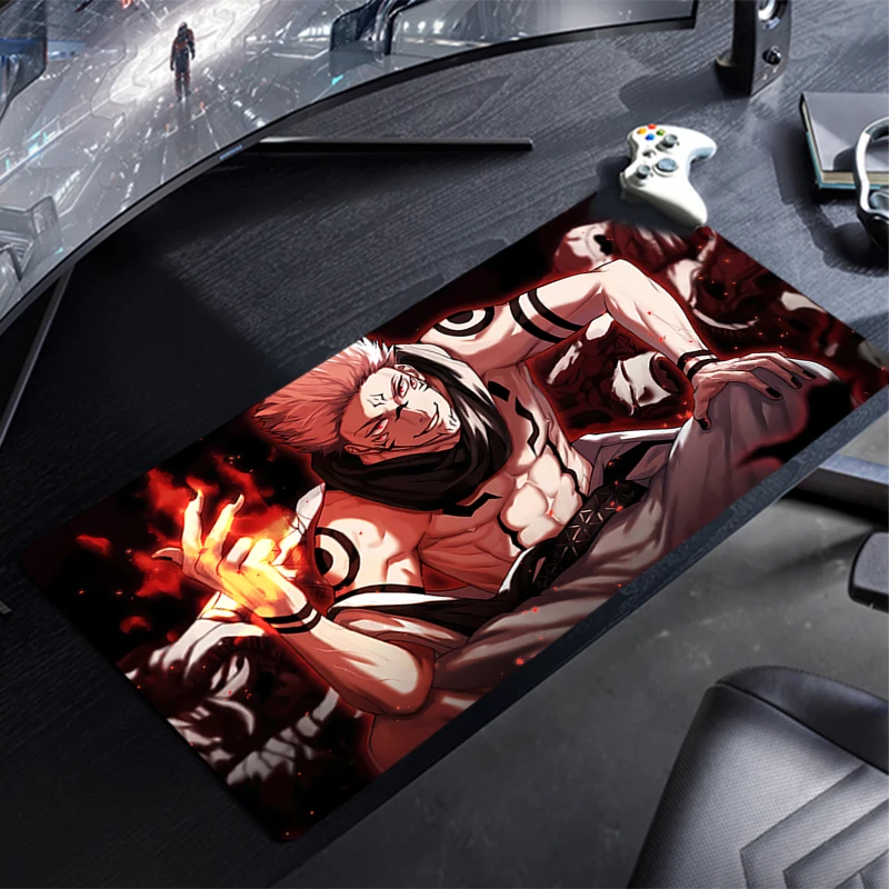 Gaming Mouse Pad J-Jujutsu K-Kaisens I-Itadori Yujis Mat Non-Slip Rubber Game Mouse Computer Keyboard Mats Pad table mat Decor